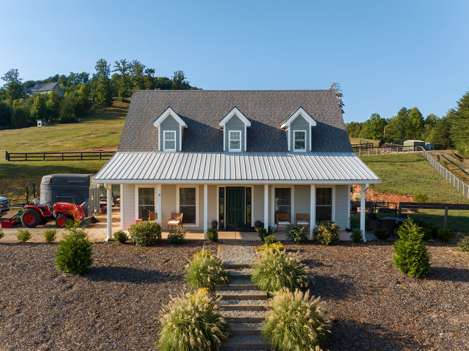 The Guest House front aerial view